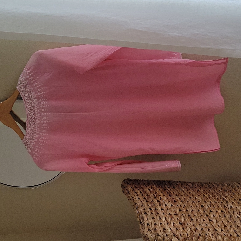 Sachin and Babi pink tunic with white embroidery (S) - Picture 5 of 5